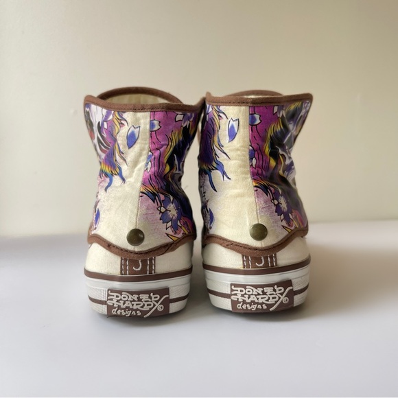 Y2K Ed Hardy Hi Low Sneakers Removable High Top - Picture 6 of 6